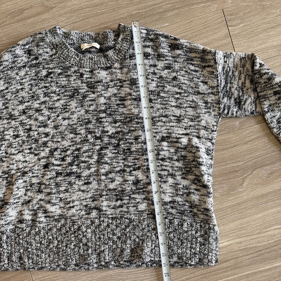 Eileen Fisher Scoop Neck Sweater Organic Cotton Alpaca Wool Blend Marled Small - Picture 8 of 8